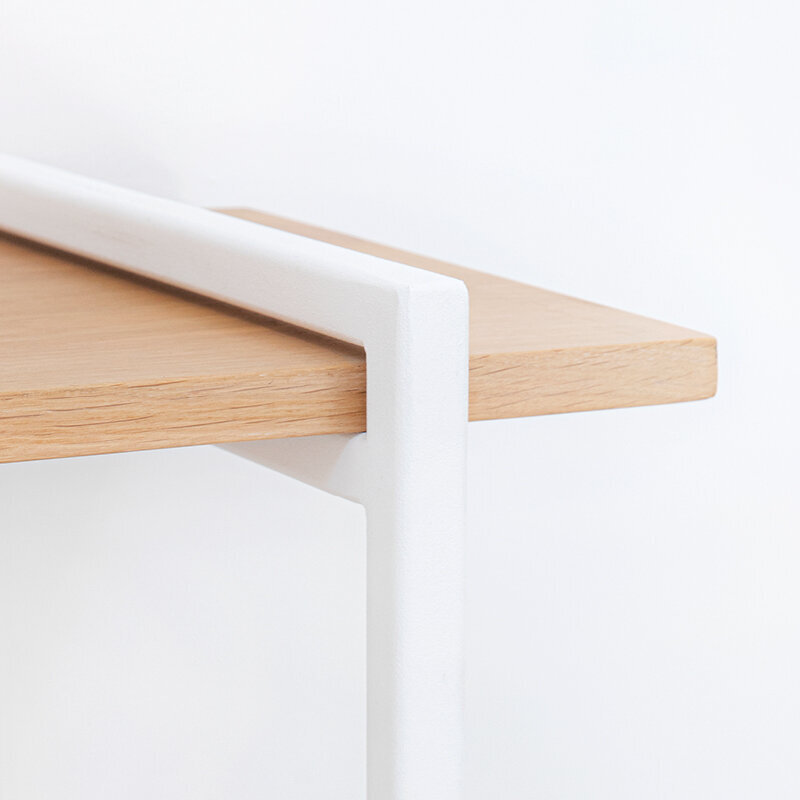 Design cabinet | Modular Cabinet MC-6L Oak white lacquer | Studio HENK| 
