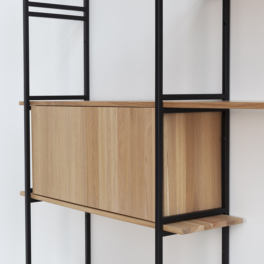 Design cabinet | Modular Cabinet MC-2L Oak hardwax oil natural light 3041 | Studio HENK| 
