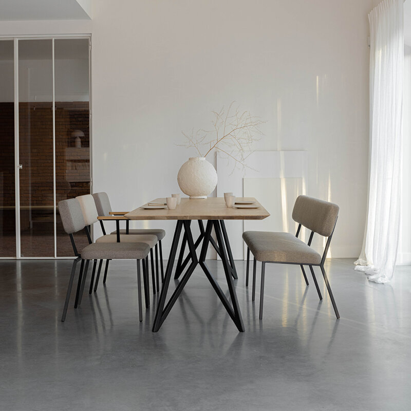 Design modern dining chair | Ode Chair without armrest steelcuttrio3 636 | Studio HENK| 