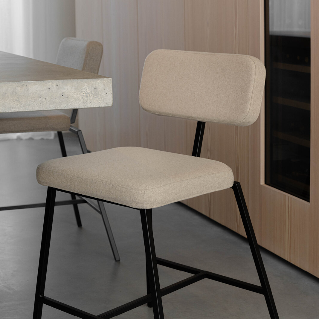 Design stool Ode stool 65 | twillweave 550 | Studio HENK| 
