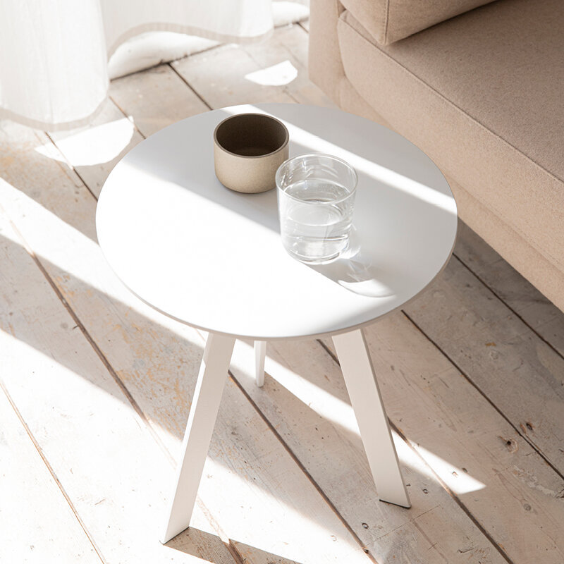 Design Coffee Table | New Co Coffee Table 70 Round Black | Oak black lacquer | Studio HENK| 