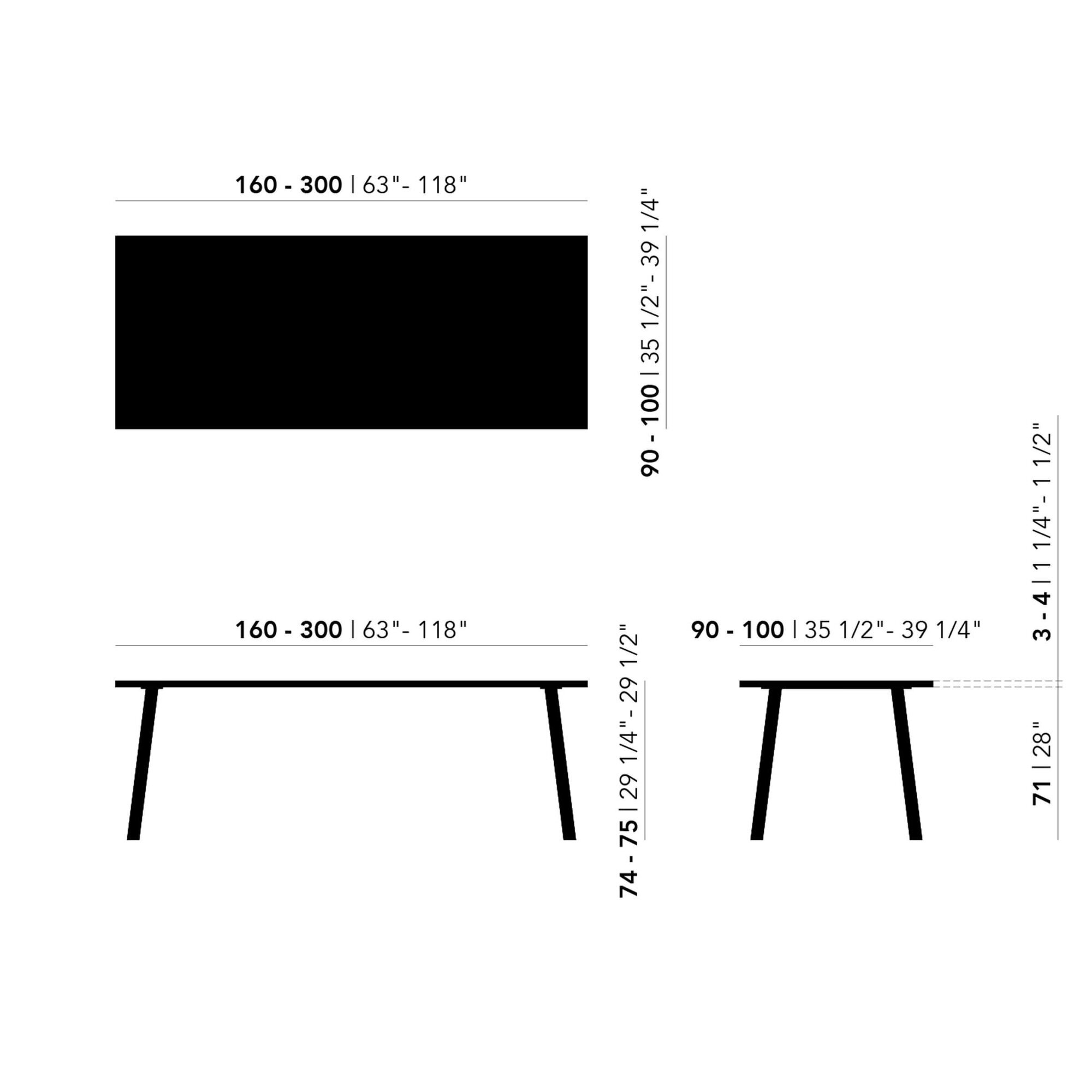 Rechthoekige Design dining table | Butterfly Steel black powdercoating | HPL Fenix beige arizona | Studio HENK| 