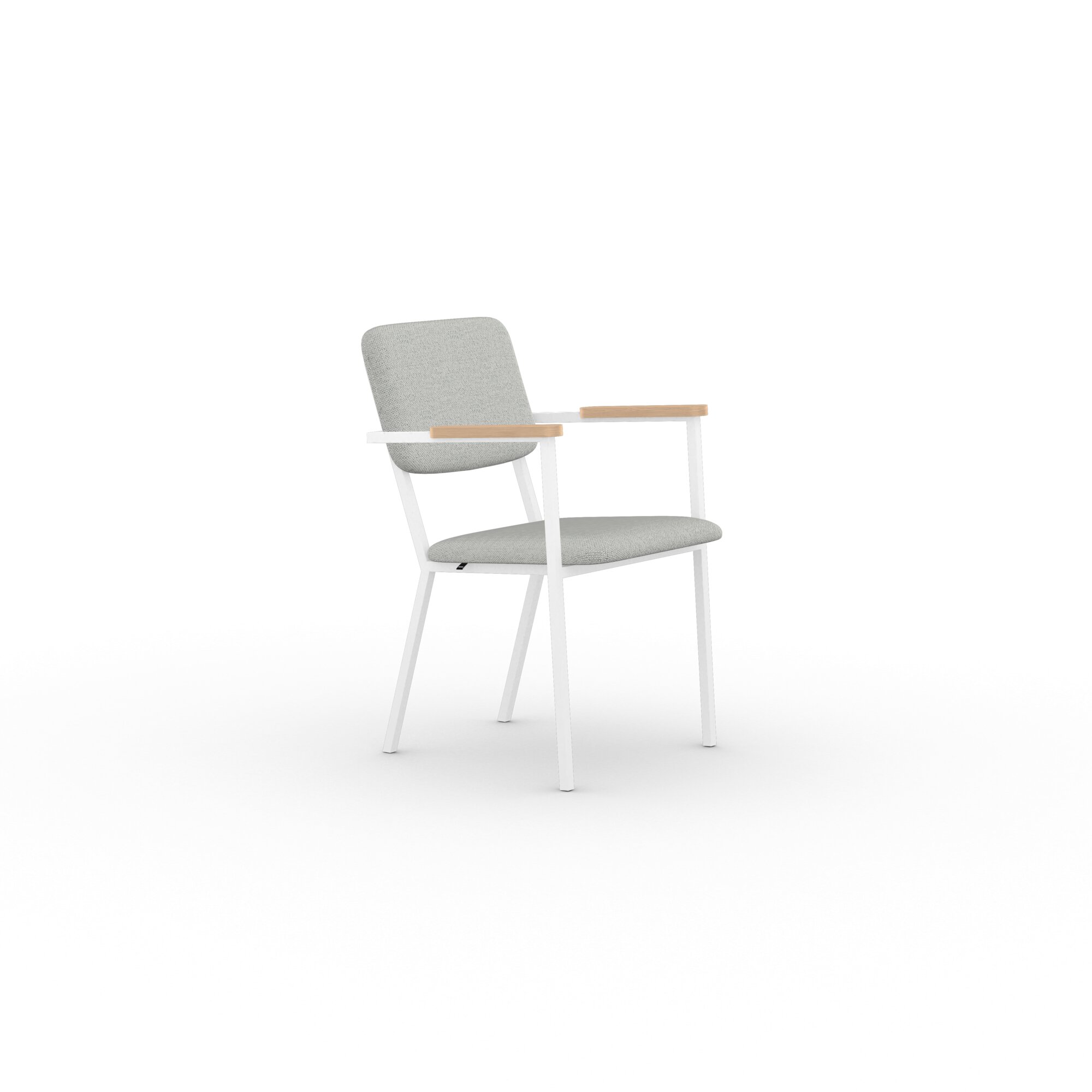 Design modern dining chair | Co Chair with armrest Light Grey hallingdal65 110 | Studio HENK| 