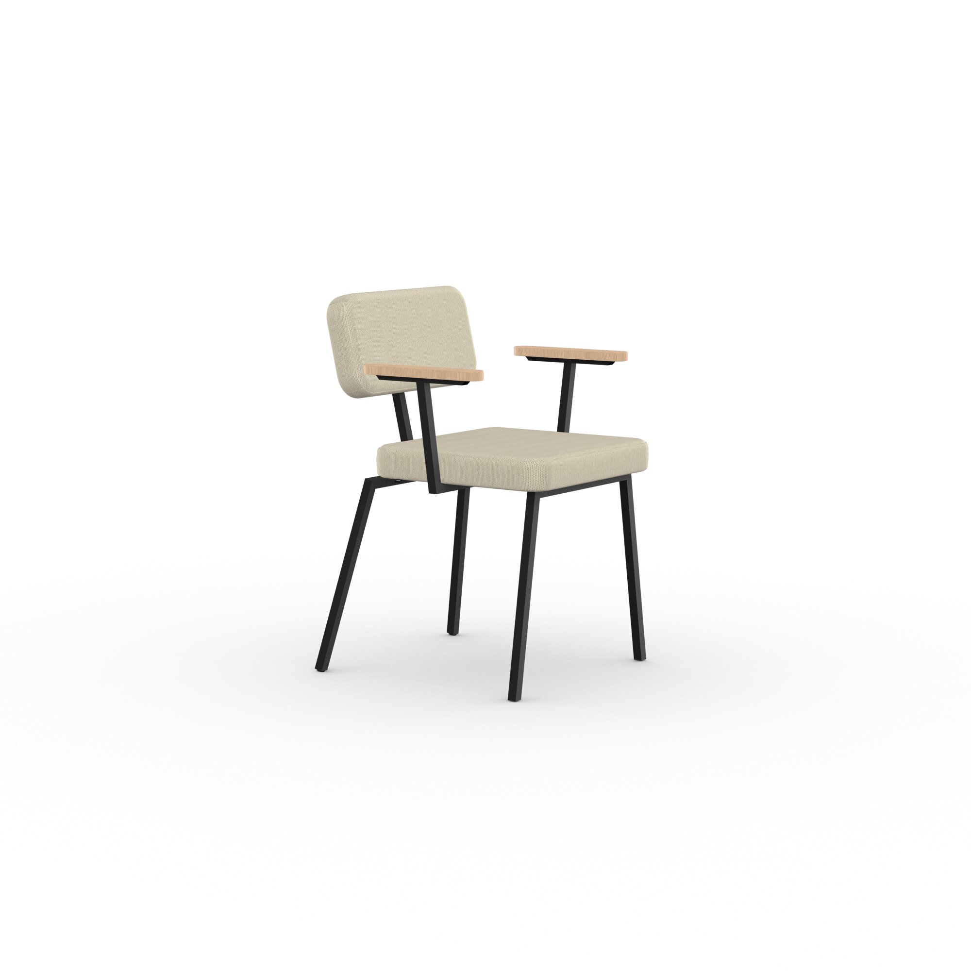 Design modern dining chair | Ode Chair with armrest  calvados kiezel7 | Studio HENK| 