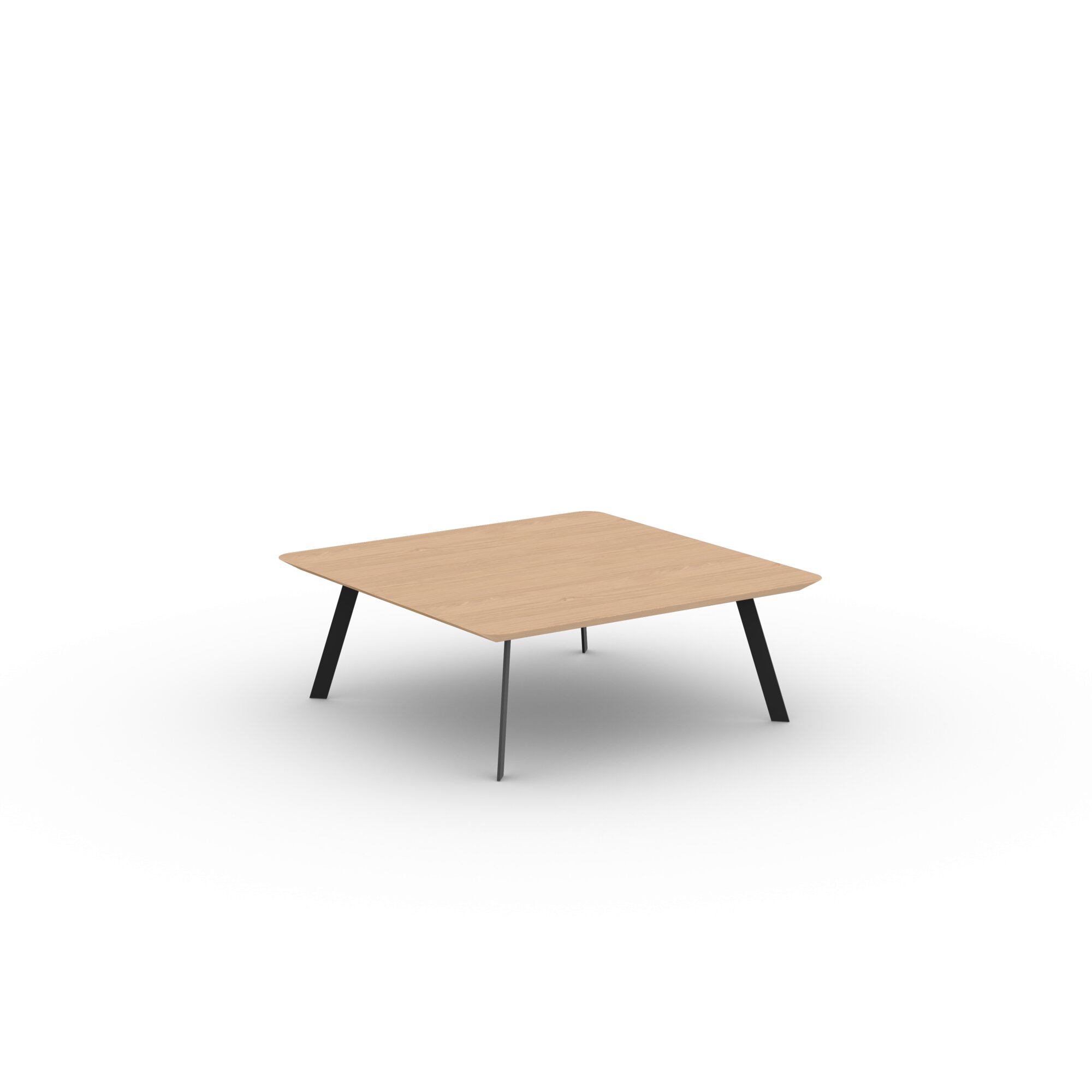 Design Coffee Table | New Co Coffee Table 90 Square Black | Oak hardwax oil natural light 3041 | Studio HENK| 