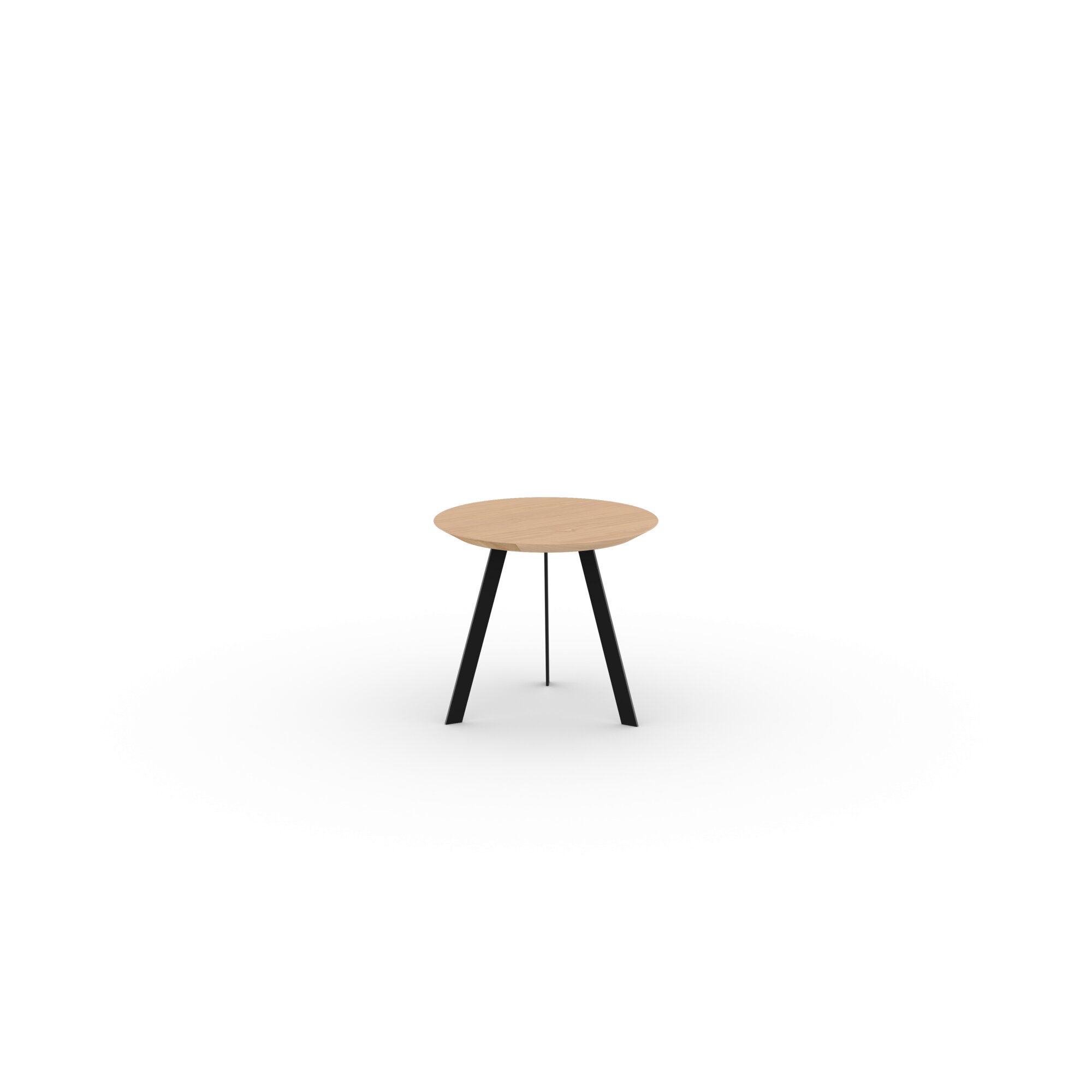 Design Coffee Table | New Co Coffee Table 50 Round Black | Oak hardwax oil natural light 3041 | Studio HENK| 